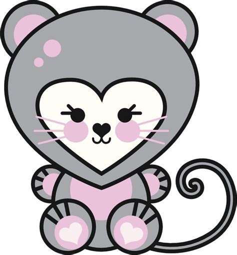 Cute Kawaii Animal In Costume Cartoon Kitty Cat Vinyl Decal Sticker