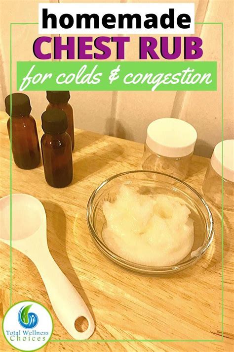 Diy Chest Rub With Essential Oils For Colds And Congestion Homemade