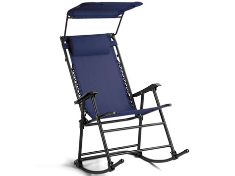 Costway Folding Rocking Chair Rocker Porch Zero Gravity Furniture