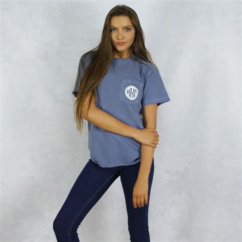 Kappa Kappa Gamma Comfort Colors Pocket T Shirt Kappa Kappa Gamma