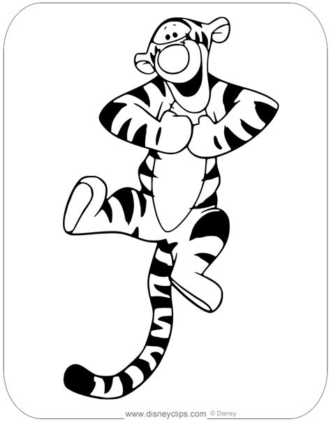 Printable Tigger Coloring Pages Disneyclips Com