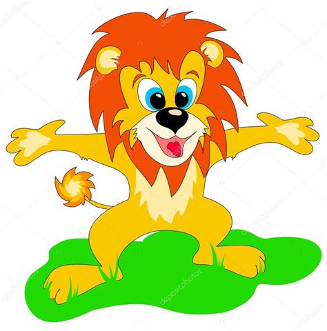 Happy Lion Stock Vector Image By ©leonid 5690417