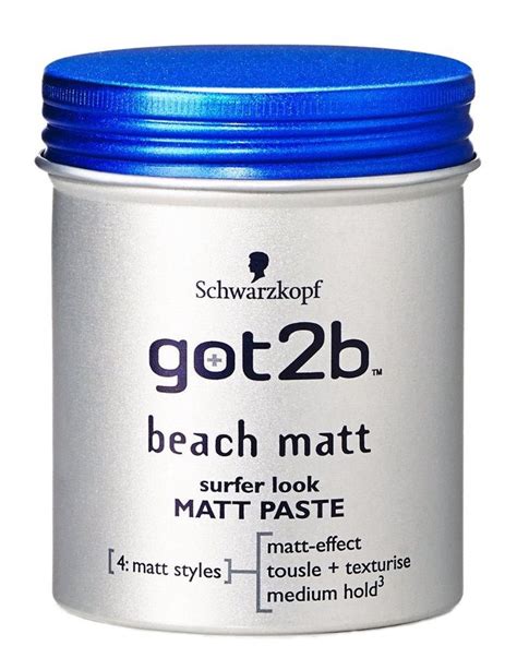 It's got to be got2b! Schwarzkopf Got2b Beach Boy Matt Paste 100ml - 1a.lt
