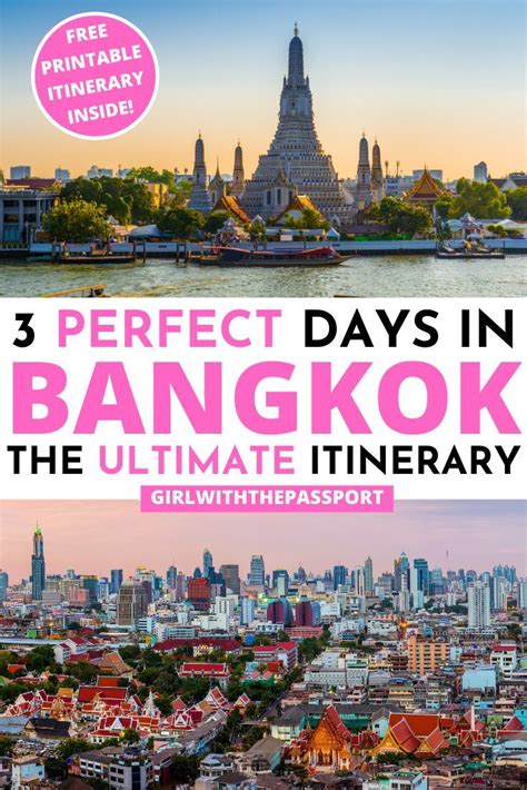 A Perfect Day Bangkok Itinerary Bangkok Itinerary Bangkok Travel Guide Bangkok Travel