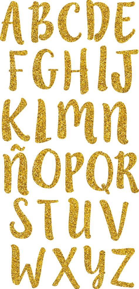Letras Imprimibles Doradas Glitter Gold Printable Moldes De Letras