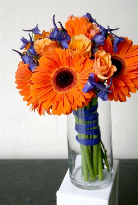 Wonderful Blue And Orange Bouquet Ideas 25 Best Bouquet Picture