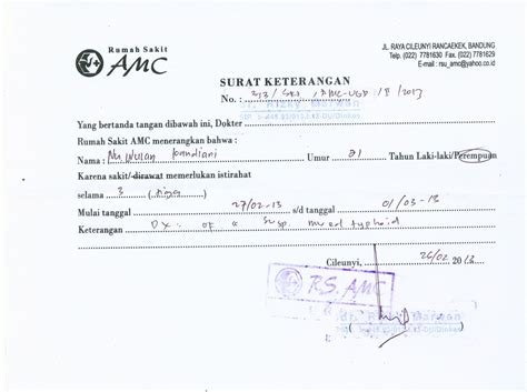 Setiap lembaga formal pasti membutuhkan surat resmi untuk setiap perizinan. Contoh Surat Dokter Puskesmas Bandung - Surat 29