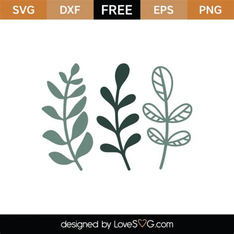 Free Leaves Svg Cut File
