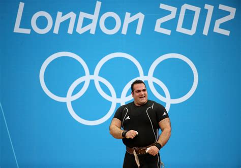 Iranian Weight Lifter Wins Gold In Mens Super Heavyweight Division