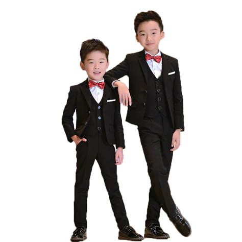 Brand Flowers Boys Formal Suit Wedding Campus Student Dress Gentleman
