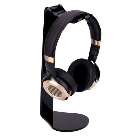 03q4 Acrylic L Shaped Headset Holder Headphone Stand For