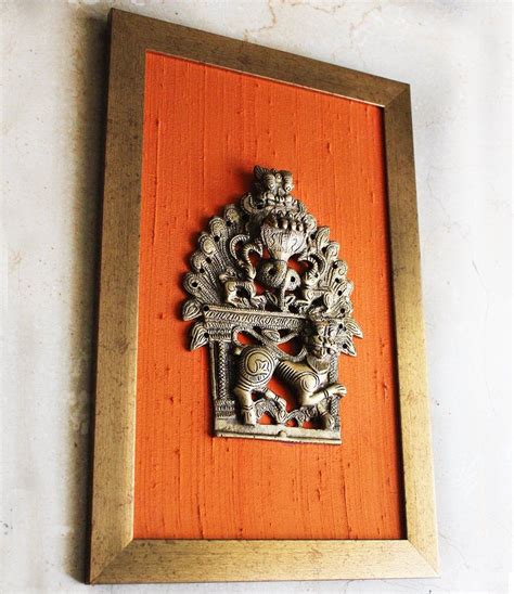 Brass Temple Frame With Mythical Yali 5 Hooded Naag Framed Etsy