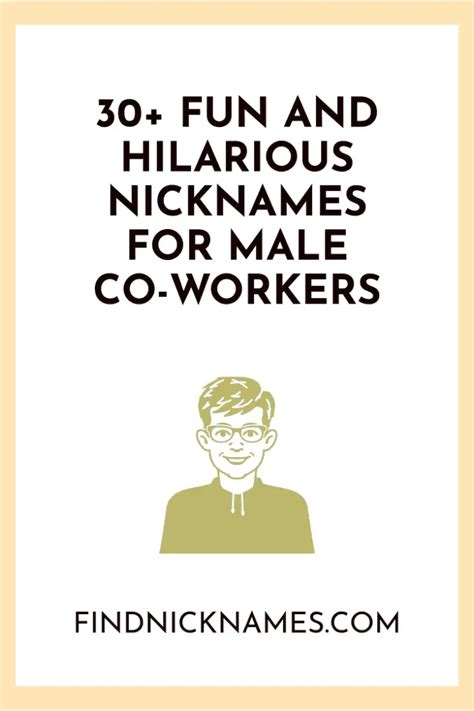 30 Hilarious Nicknames For Male Co Workers — Find Nicknames
