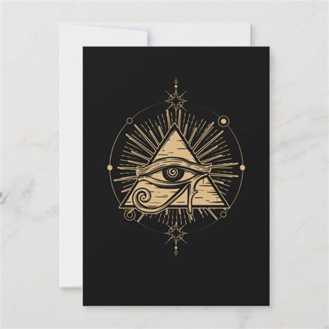 Illuminati Symbol Masonic Triangle Conspiracy Plan Invitation Zazzle