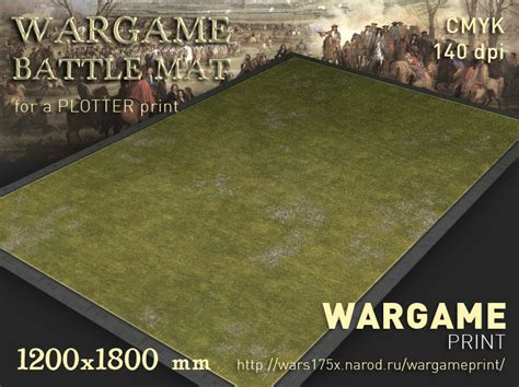 Battle Mat 014 Grass Plain Wargameprint Battlemats Wargame Vault