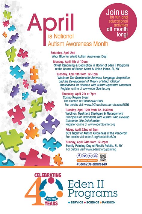 Autism Awareness Month Poster Autism Awareness Why Fit In When You