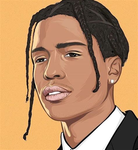 Rapper Cartoon With Dreads