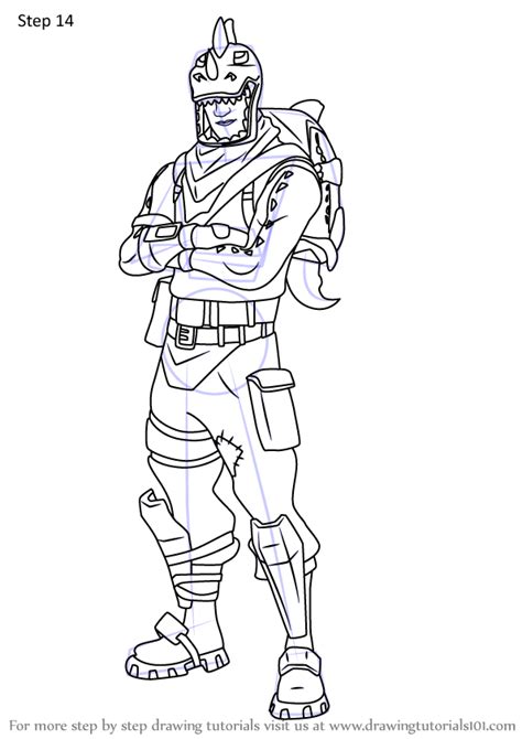 Fortnite coloring pages images rex in fortine coloring page free printable coloring pages for kids. Step by Step How to Draw Rex from Fortnite ...