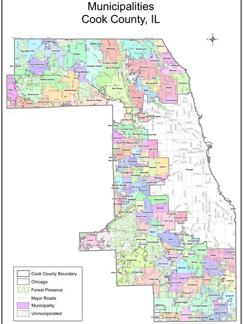 Municipalities Of Cook County Illinois Maps On The Web