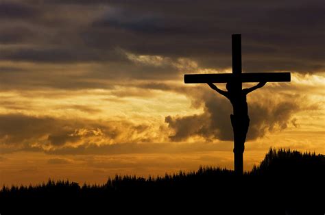 Jesus Christ Crucifixion On Good Friday Silhouette Photograph By