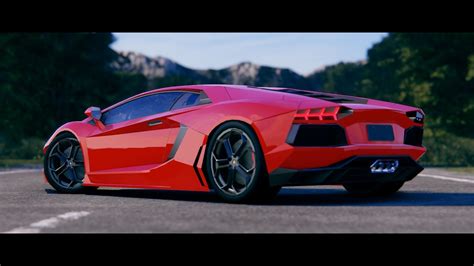 Blender Car Animation Lamborghini Aventador Eevee Hd Youtube