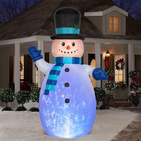 Shop with confidence on ebay! 12 Ft Kaleidoscope Colors Snowman Outdoor Inflatable Yard ...