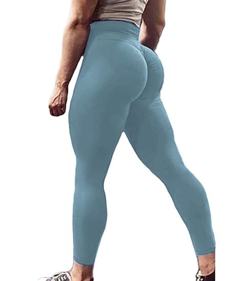 buy cross1946 women scrunch butt yoga leggings high waist workout yoga pants sport tourses