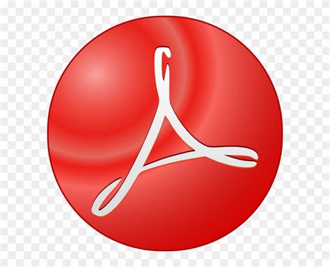 Adobe Acrobat Symbol Clip Art Adobe Acrobat Icon Round Hd Png