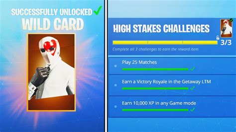 The Free Fortnite High Stakes Event Items New Fortnite Wildcard