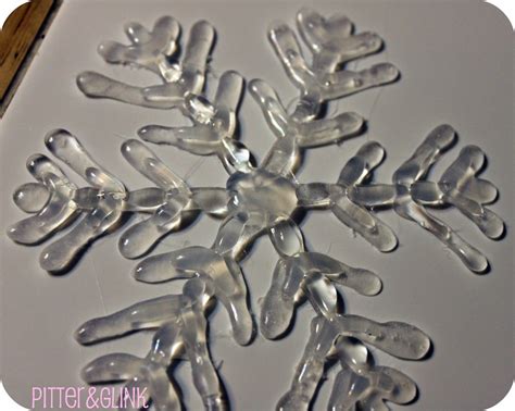 Hot Glue Glittered Snowflake Ornaments Featuring Bethany From Pitter