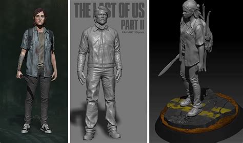 the last of us abby 3d printed model br