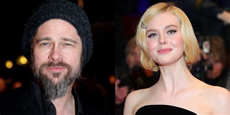 Elle Fanning Dresses Up As Brad Pitt And Looks Exactly Like Him Brad Pitt Elle Fanning Just