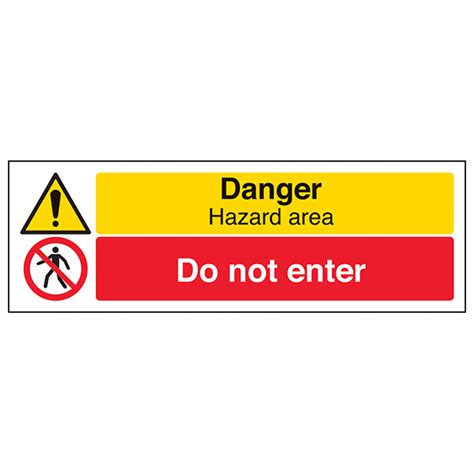 Danger Hazard Area Do Not Enter Landscape Eureka Direct