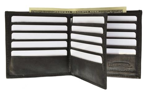 Mens Wallet With 15 Credit Card Slots Genuine Leather 501 Menswallet