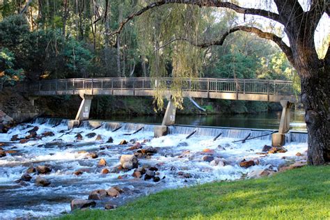 Bright Victoria Crystal Clear Ovens River In Bright Alpine Valley