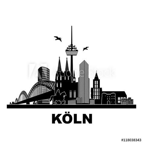 Videon toisto ei taida onnistua. "Köln Panorama Skyline Wandtatoo Sehenswürdigkeiten Kölner ...