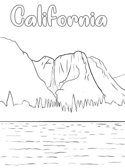 Coloring Pages California Regions