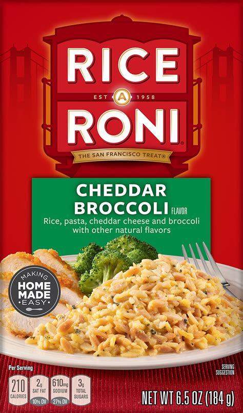 Rice A Roni The San Francisco Treat Cheddar Broccoli Flavor Rice Oz Walmart