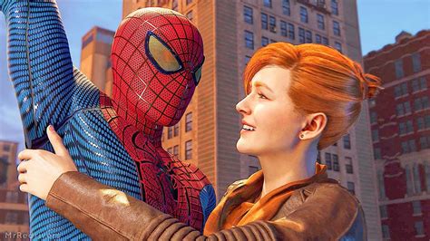 Marvels Spider Man Remastered Spider Man Saves Mary Jane Scene Youtube