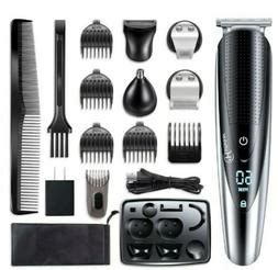 Black men need hair clippers that work on coarse and curly hair. Hatteker Mens Beard Trimmer Kit Body Mustache Trimmer