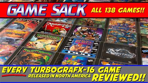 Every Turbografx 16 Game Reviewed Card And Cd Game Sack Youtube