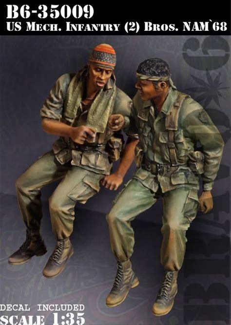135 Resin Figures Model Kit Vietnam War Us Soldiers 2pcslot