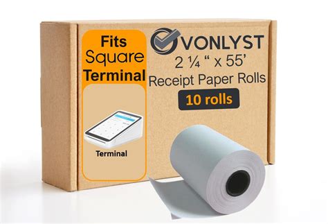 More buying choices $44.00(10 used & new offers). Receipt Paper Roll for Square Terminal Credit Card Machine 10 Rolls - Walmart.com - Walmart.com