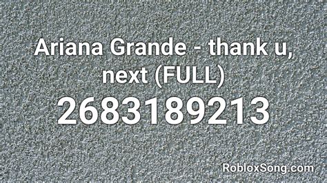Roblox Song Id Ariana Grande