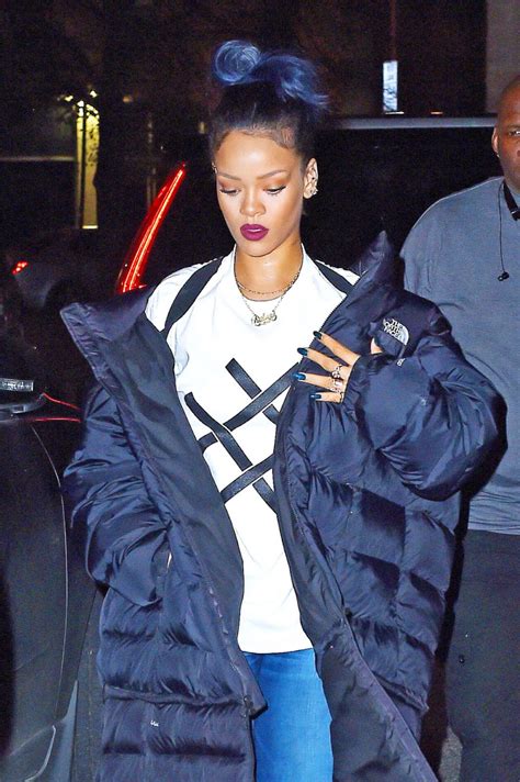 Rihanna Steps Out With Blue Hair Picture Rihanna Through The Years