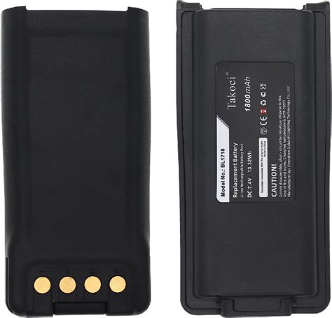 Amazon TAKOCI 2PCS Replacement Battery For HYT TC 720S TC3000G