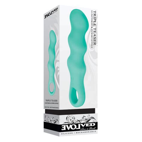 Evolved Triple Teaser Vibrator Sex Toy Rechargeable Silicone Teal Waterproof 844477017846 Ebay
