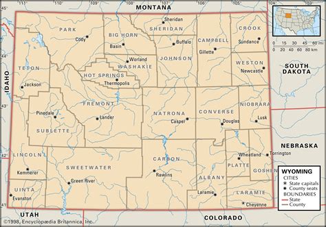 Blog De Linguagens Map Of Wyoming
