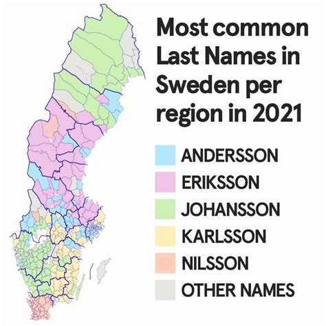 Swedish Last Names Statistics Meanings Origins And American Versions