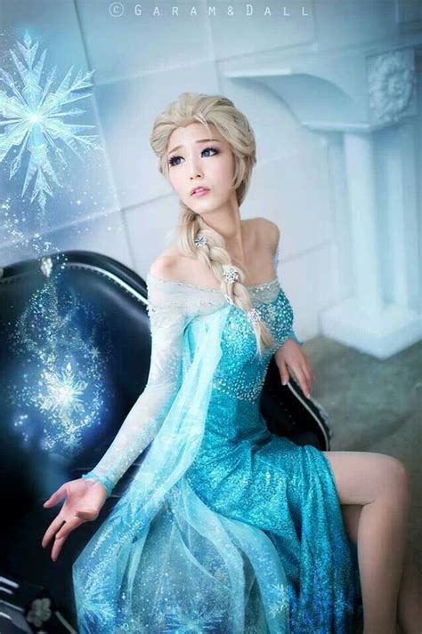 Tomia Cosplay Elsa Frozen ♡ Elsa Cosplay Frozen Elsa Dress